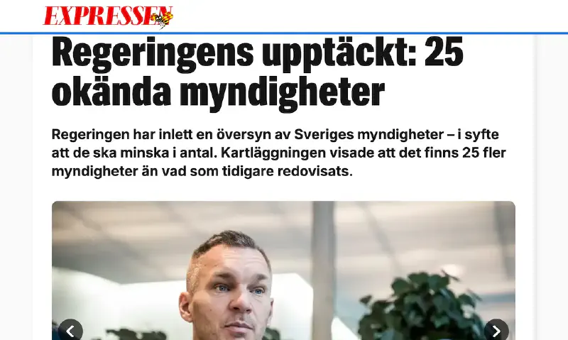 Expressen: 25 unknown agencies